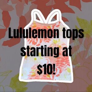 Lululemon Tops in Various Shapes and Colours